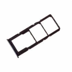 Rack double SIM et SD pour Samsung SM-A715 Galaxy A71 - Noir  photo 2