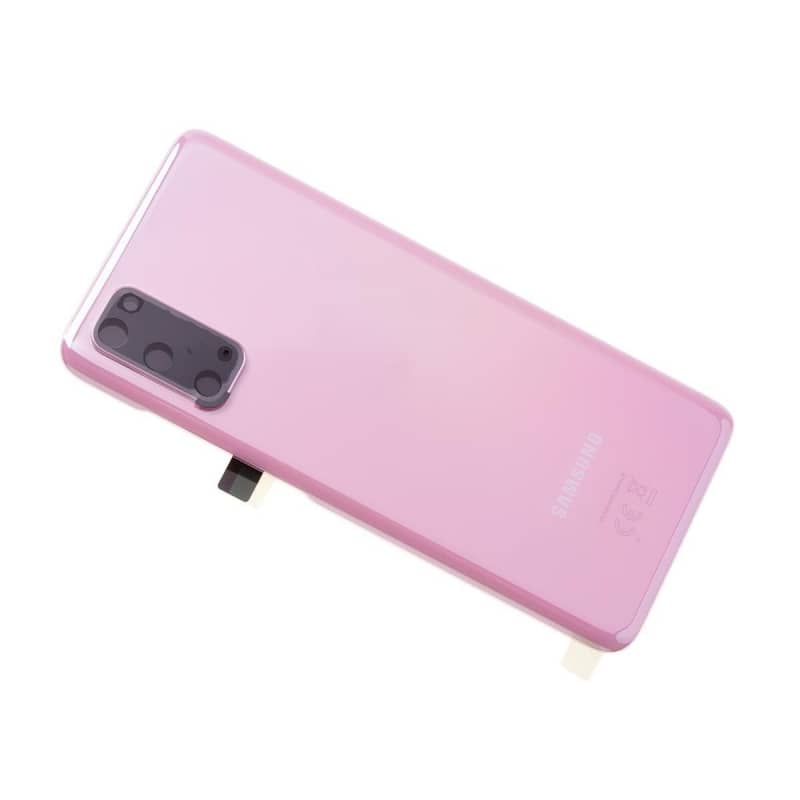 Vitre arrière originale d'occasion pour Samsung Galaxy S20 - Rose photo 0