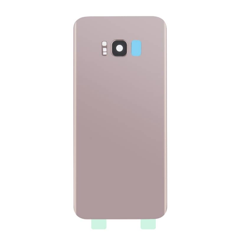 Vitre arrière compatible Samsung Galaxy S8+ Rose photo 1