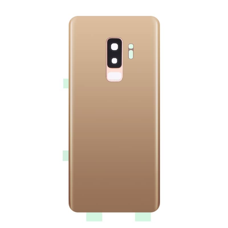 Vitre arrière compatible Samsung Galaxy S9+ Or photo 1