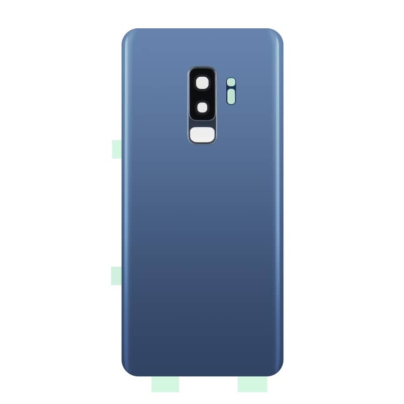 Vitre arrière compatible Samsung Galaxy S9+ Bleu photo 1