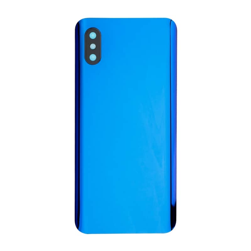 Vitre Arrière compatible Xiaomi Mi 8 Pro Bleu photo 1