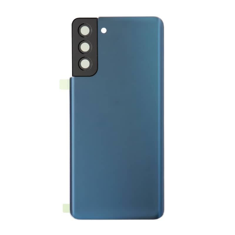 Vitre arrière compatible pour Samsung Galaxy S21+ Bleu photo 1