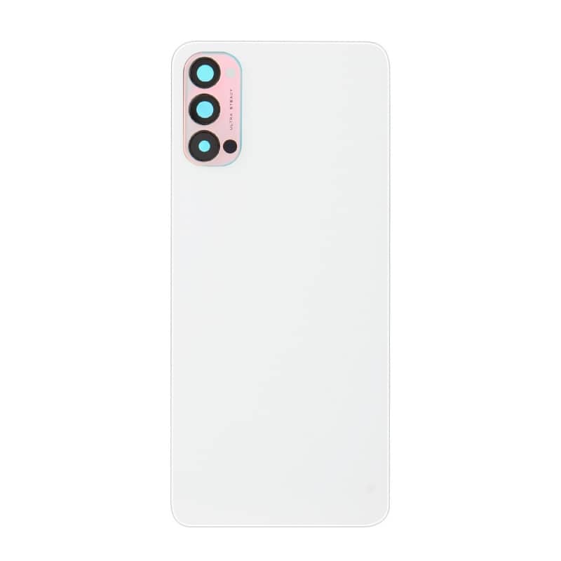 Vitre Arrière Compatible pour Oppo Reno4 Blanc photo 1