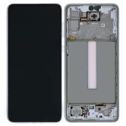 Bloc écran Super AMOLED pré-monté sur châssis pour Samsung Galaxy A33 (5G) Blanc_photo1