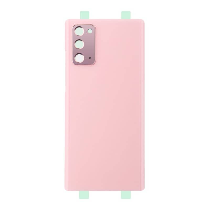 Vitre arrière Rose compatible pour Samsung Galaxy Note 20 photo1