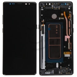 Bloc Ecran Amoled et vitre prémontés pour Samsung Galaxy Note 8 Noir Carbone - Compatible_photo1