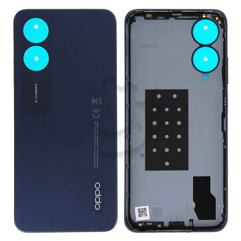 Coque arrière d'origine pour Oppo A17 Noir_photo1