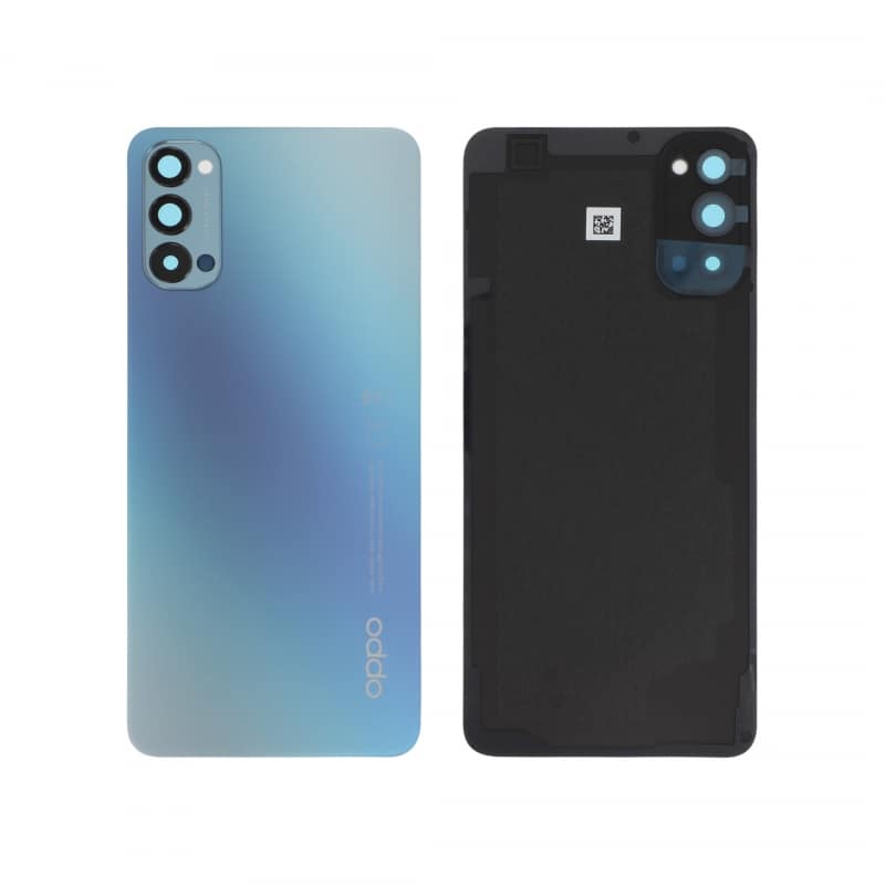 Vitre arrière d\'origine pour Oppo Reno4 5G Bleu - photo 1