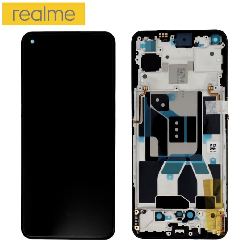 Bloc écran d\'origine prémonté sur châssis pour Realme GT 5G Noir - photo 1