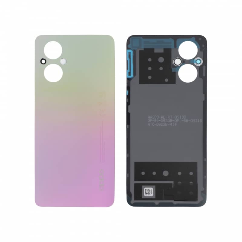 Vitre arrière d\'origine pour Oppo Reno8 Lite 5G Arc-en-ciel - photo 1