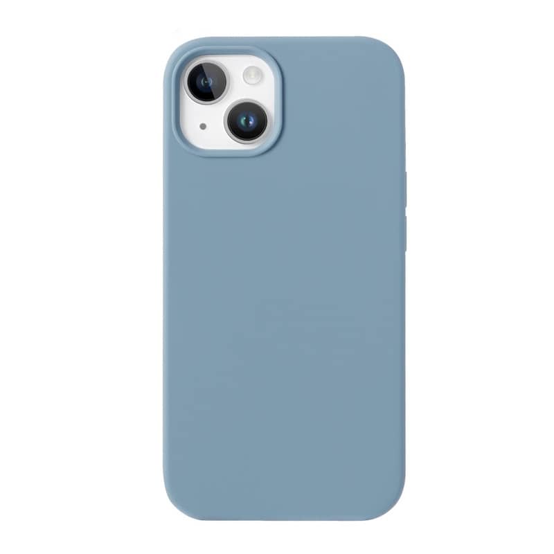 Housse silicone pour iPhone 15 avec intérieur microfibres Bleu 4