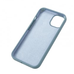 Housse Silicone pour iPhone 15 Plus avec Intérieur Microfibres Bleu 1