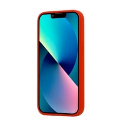 Housse Silicone iPhone 15 Pro Max avec Intérieur Microfibres Rouge 3