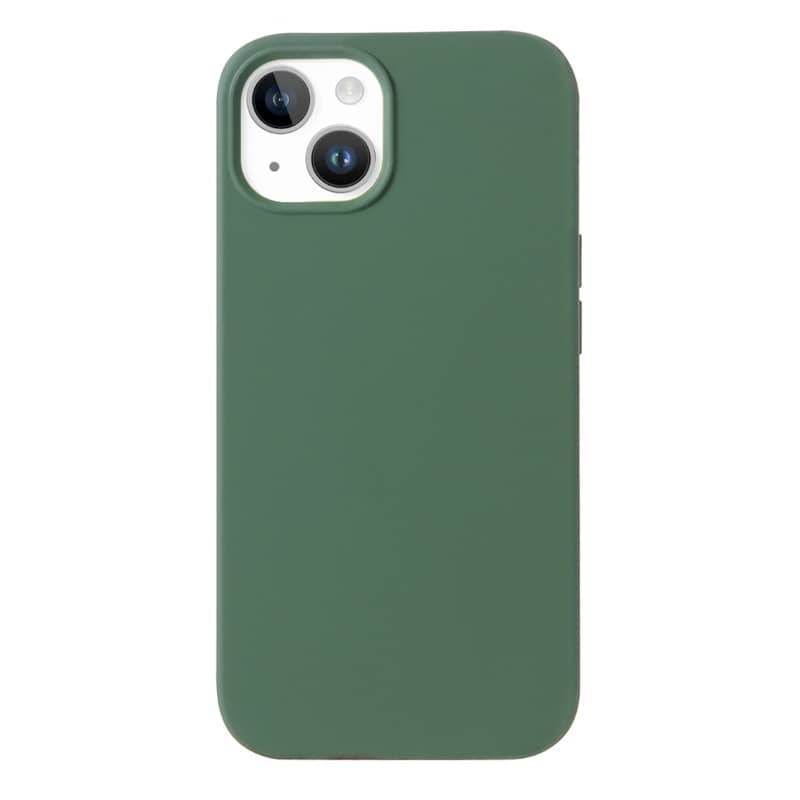 Housse silicone pour iPhone 12 et iPhone 12 PRO avec intérieur microfibres vert nuit