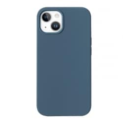 Housse silicone pour iPhone 12 mini avec intérieur microfibres Bleu de minuit