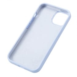 Housse silicone pour iPhone 12 mini avec intérieur microfibres violet pastel photo 2