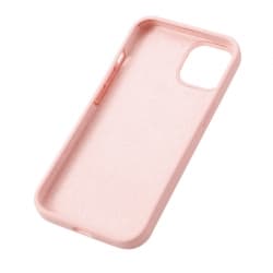 Housse silicone pour iPhone 12 mini avec intérieur microfibres Rose pastel photo 2