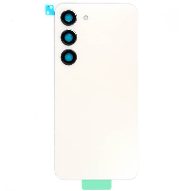 Vitre arrière compatible Samsung Galaxy S23 Blanc photo1