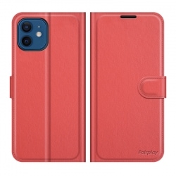 Etui Rouge pour iPhone XR avec porte-cartes intégré photo 2