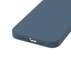 Coque en silicone Bleu nuit pour iPhone 11 intérieur en microfibres photo 4