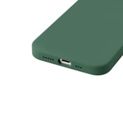 Coque en silicone Vert Nuit pour iPhone 11 intérieur en microfibres photo 4