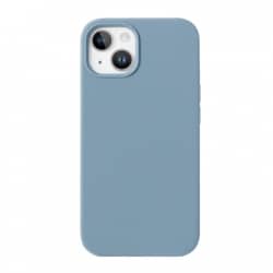Coque en silicone Bleu Givré pour iPhone XR intérieur en microfibres photo 1