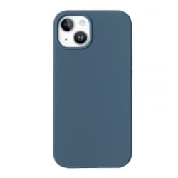 Coque en silicone Bleu nuit pour iPhone 7/8/SE2/SE3 intérieur en microfibres photo 1