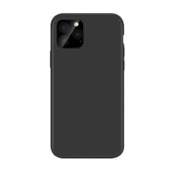 Coque en silicone Noir pour iPhone 11 intérieur en microfibres photo 1