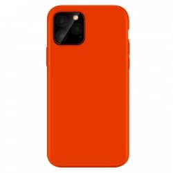 Coque en silicone Noir pour iPhone 11 Rouge intérieur en microfibres photo 1