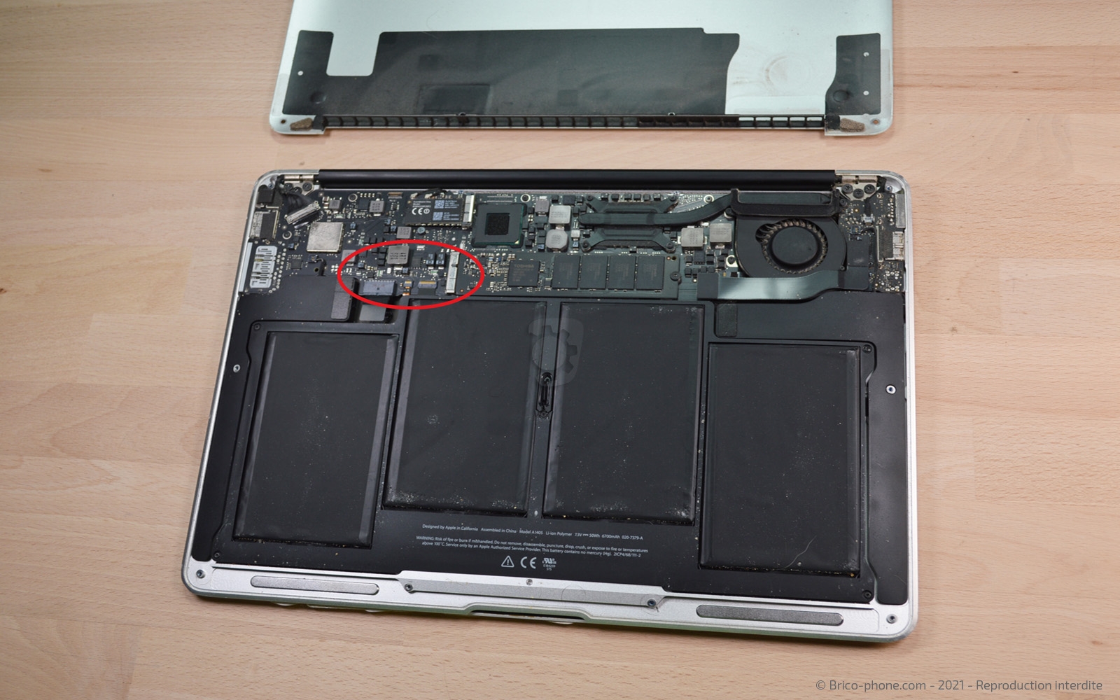 A1466 Batterie de rechange pour MacBook Air 13 A1466 A1369 A1405