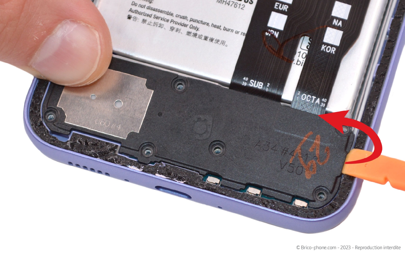 Ce tutoriel vous montre les pièces changeables de votre Samsung Galaxy A34  (5G)