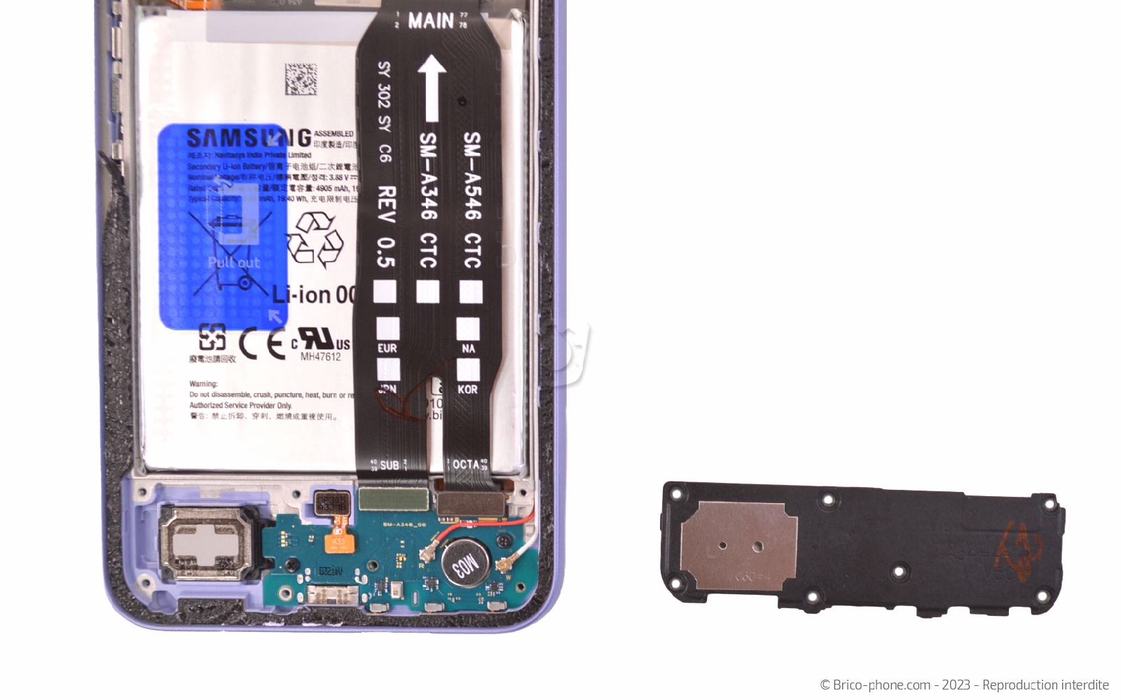Ce tutoriel vous montre les pièces changeables de votre Samsung Galaxy A34  (5G)