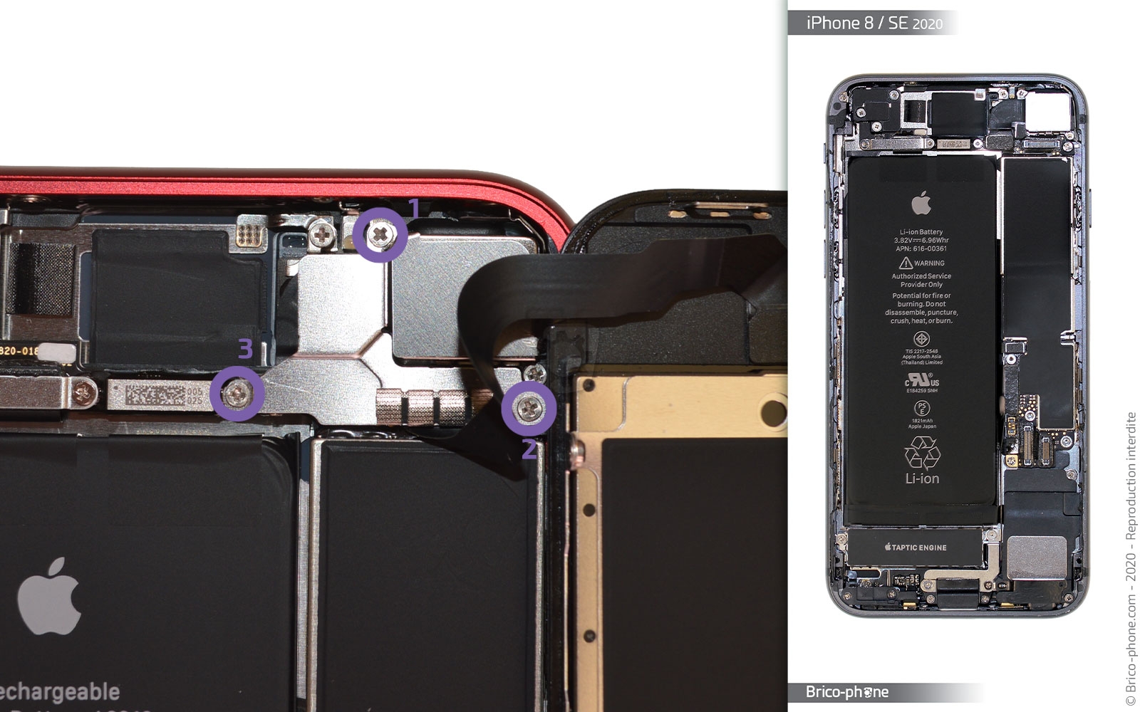 Réparation Batterie iPhone SE 2020, Remplacement
