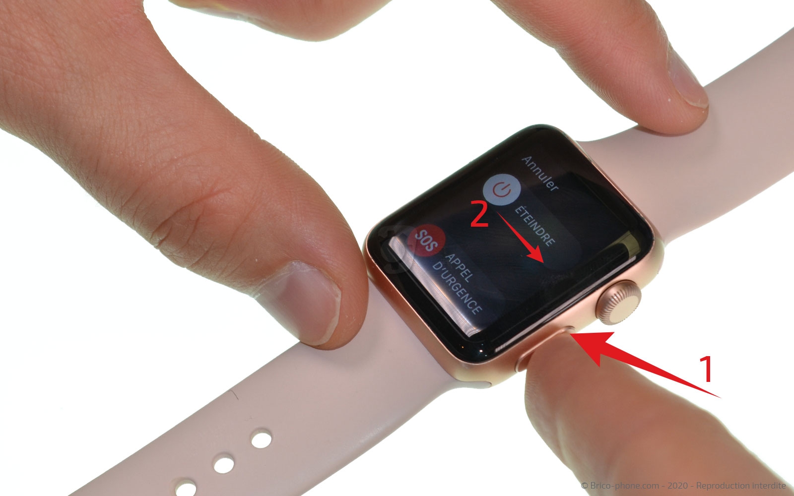 Tutoriel photos permettant de changer l cran d une Apple Watch